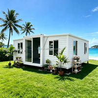 Maison préfabriquée pliable 20ft 30ft 40ft, villa mobile modulaire de luxe, 2 3 4 chambres, maison conteneur préfabriquée extensible