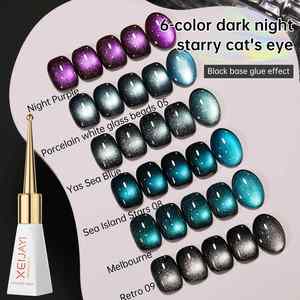 <span class=keywords><strong>Esmalte</strong></span> <span class=keywords><strong>de</strong></span> <span class=keywords><strong>Uñas</strong></span> en Gel UV LED <span class=keywords><strong>de</strong></span> Larga Duración, Serie <span class=keywords><strong>Azul</strong></span> Púrpura 2025, Color Púrpura Nocturno, Estrella <span class=keywords><strong>de</strong></span> Mar, Ojo <span class=keywords><strong>de</strong></span> Gato, Botella <span class=keywords><strong>de</strong></span> 10 ml, Logotipo Personalizado - Product Image 1