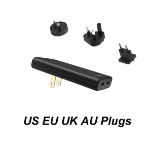 2025 tốt nhất bán mỏng phẳng tường sạc với hai loại C Port, 65 Wát du lịch nhanh chóng Adapter với chúng tôi AU EU Anh cắm - Product Image 3