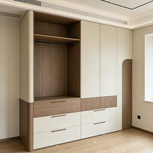 Armario Moderno Minimalista de Madera Maciza, Muebles de Guardarropa Personalizados para Hotel, Villa o Apartamento con Embalaje para Envío - Product Image 2