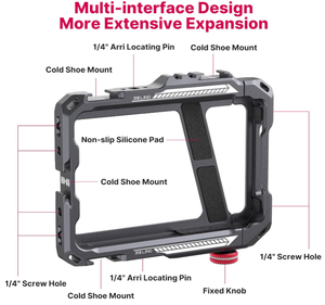 Estabilizador de Mano de Aluminio para Teléfono, Empuñadura para Grabación de Video, para Videomaker y Videógrafo, con Soporte para iPhone 16 - Product Image 5