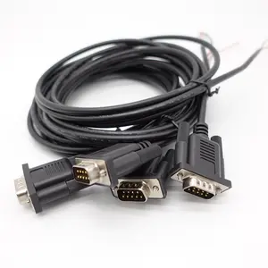 Bán Buôn <span class=keywords><strong>9</strong></span> <span class=keywords><strong>Pin</strong></span> <span class=keywords><strong>VGA</strong></span> Máy Tính RS232 Để Nam Mở Rộng DB9 Mở Đuôi Cáp - Product Image 6