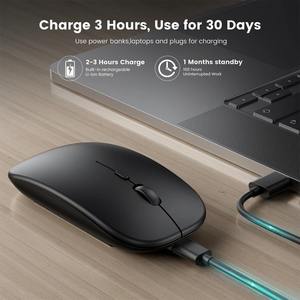 2.4GHz Wireless <strong>Mouse</strong> Charging Luminous USB <strong>Mouse</strong> Gamer RGB LED Office Quiet Portable <strong>Mouse</strong> for Tablet Phone PC Laptop 1600DPI - Product Image 2
