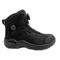 Chaussure de sécurité antidérapante haute performance MaxiTough en cuir nubuck imperméable avec embout en acier unisexe pour la randonnée et le travail