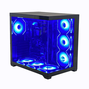 Boîtiers et tours d'ordinateur de jeu Pcooling, best-sellers, personnalisables, modernes, pour <span class=keywords><strong>PC</strong></span> de bureau <span class=keywords><strong>gamer</strong></span>, ATX, Mini ITX - Product Image 2