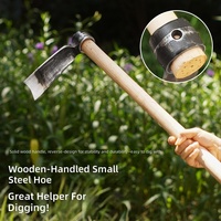 Cabeza de Azada Pequeña Forjada en Acero Industrial de Alto Contenido de Carbono, Herramienta Multiusos para Jardinería, Cultivo, Deshierbe y Plantación de Vegetales