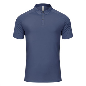 Men's Solid Color Polyester Polo Shirt Quick Dry Workwear Daily Wear GY7-R409 - Product Image 1