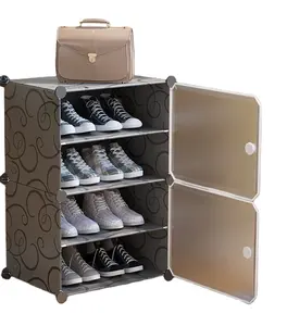 新品简易鞋架组装多功能现代塑料收纳盒鞋柜