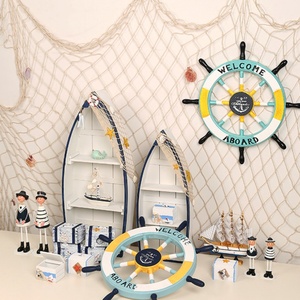 Décoration murale photo <span class=keywords><strong>de</strong></span> <span class=keywords><strong>filet</strong></span> <span class=keywords><strong>de</strong></span> pêche méditerranéen pour restaurant et boutique. Mur photo <span class=keywords><strong>de</strong></span> maternelle style océan, message DIY, décoration murale en <span class=keywords><strong>filet</strong></span> - Product Image 3