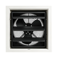 Ventilateur mural intelligent à économie d'énergie de 10 pouces avec contrôleur électrique, à lamelles automatiques, pour usage commercial et domestique, ventilateur à volets carrés EC