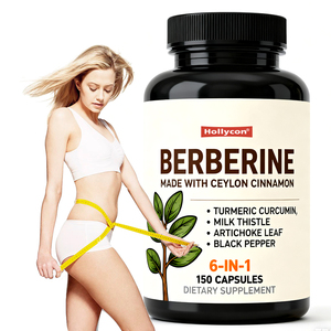Aide à l'usine Gestion du poids Cannelle de Ceylan Curcuma Chardon-Marie <span class=keywords><strong>Artichaut</strong></span> Poivre noir Capsules amincissantes Capsules de berbérine - Product Image 1