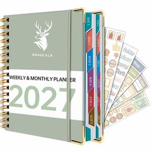 English Schedule <b>Book</b> 2027 Calendar A5 Spiral-Bound Daily <b>One</b>-Page Work Efficiency Manual - Product Image 1