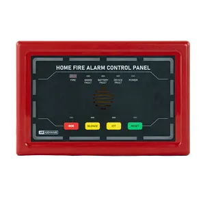 Home Safety Enhanced Auditory and Visual Warnings fire alarm panel can receive up to 20 wireless fire protection device messages