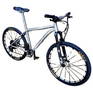 Tubo de asiento alto de Marco <span class=keywords><strong>MTB</strong></span> de <span class=keywords><strong>titanio</strong></span> con enrutamiento de cable interno y Marco de freno de disco oculto para bicicletas de montaje y cruceros de playa - Product Image 1