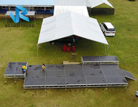Scène de concert en aluminium détachable pour extérieur, charge lourde, 1,22 x 1,22 m, certifiée CE/TUV