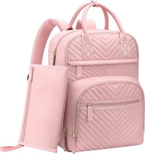 <span class=keywords><strong>Sac</strong></span> pour bébé rose élégant de grande capacité <span class=keywords><strong>Sac</strong></span> à langer imperméable pour femmes <span class=keywords><strong>Sac</strong></span> à <span class=keywords><strong>dos</strong></span> - Product Image 1