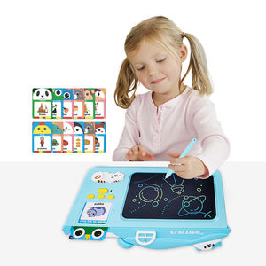 Zhorya 2 en 1 carte d'éducation précoce Machine intelligente carte Flash parlante planche à dessin <span class=keywords><strong>arabe</strong></span> pour les enfants - Product Image 1