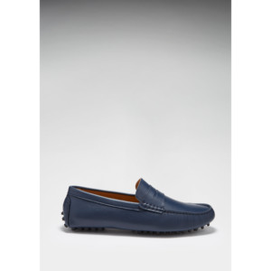 Mocasines Penny Driving, cuero azul marino francés - Product Image 1