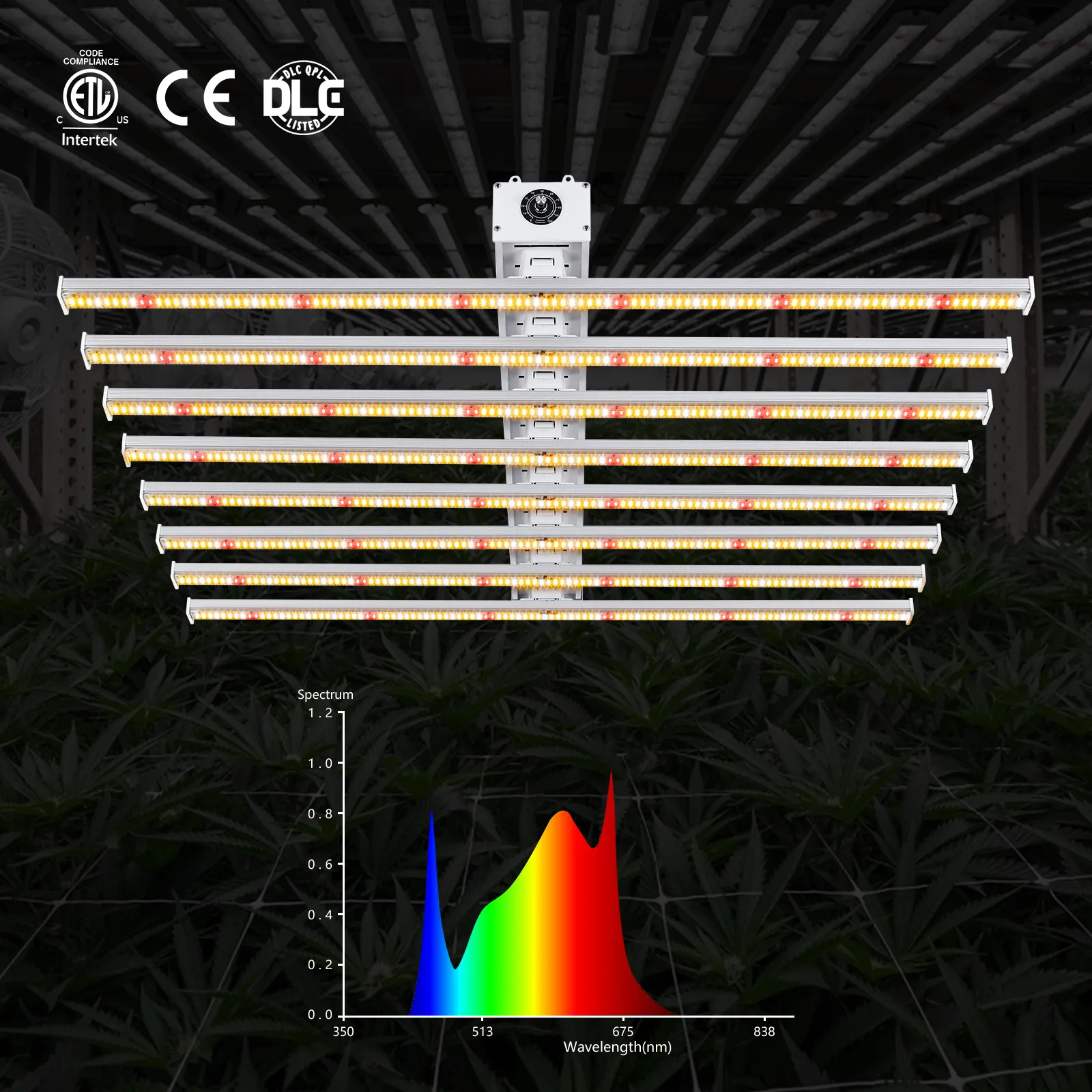 SLT yeni eko örümcek 6X6 dikey tarım kapalı ticari 600W 800W 1000W Samsung Led bitki Grow ışık çubuğu tam spektrum Uv Ir