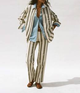 Camisa Informal Sencilla y Transpirable de Poliéster/Algodón con Rayas Pine Bay - Product Image 1