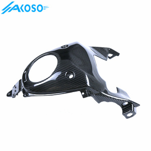 AKOSO 100% Carénages de moto en fibre de carbone sec Accessoires Couvercle de réservoir d'essence supérieur pour <span class=keywords><strong>Yamaha</strong></span> MT07 <span class=keywords><strong>MT</strong></span>-<span class=keywords><strong>07</strong></span> 2014-2017 - Product Image 5