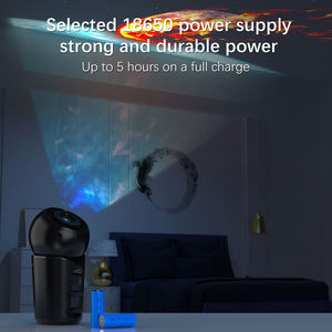 4-in-1 Portable Star Projector Night Light with 4 Film Discs Type-<b>C</b> <b>USB</b> Rechargeable Baby Kids Room Ceiling Galaxy Lamp - Product Image 5