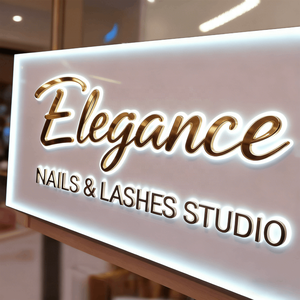 Panneau lumineux LED 3D personnalisé pour salon de beauté, enseigne rétroéclairée pour boutique de cosmétiques, enseigne pour studio de manucure - Product Image 4