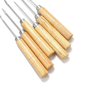 Aiguille à poignée en bois massif, coupe baguette conique, pour la fabrication de bijoux DIY - Product Image 5