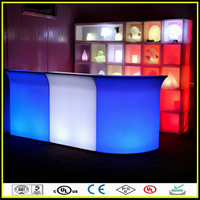 Barre LED de comptoir de 110 cm rechargeable avec télécommande, 16 couleurs, pour hôtel, pub, vente en gros, batterie intégrée