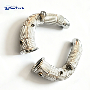 Downpipe de performance pour BMW M5 F10 S63 4.4L V8 bi-turbo avec bouclier thermique – Composant d'échappement à montage direct - Product Image 5
