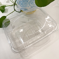Fabrieksdirecte supermarkt PET clamshell verpakking op maat gemaakte maat scharnierende clamshell doos