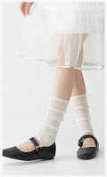 Quentin – Chaussettes mi-mollet unies en coton respirant pour femme, fines et décontractées, idéales pour l'été – Vente en gros