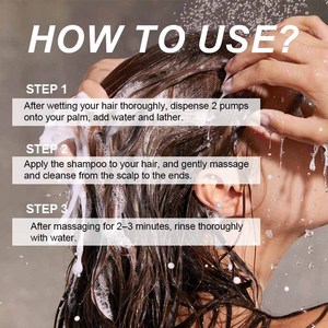 Shampoo réparateur capillaire liquide végétalien à étiquette privée, hydratant pour des cheveux soyeux, sains, plus forts, plus souples, parfum irrésistible - Product Image 6