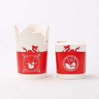 Boîte à pâtes en papier biodégradables 16oz 26oz 32oz, sachets alimentaires jetables, 1000 pièces, européens, à emporter