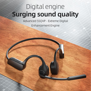 Casque à conduction osseuse étanche casque sans fil de Sport à oreille ouverte avec microphone à flèche antibruit pour la course d'entraînement - Product Image 2