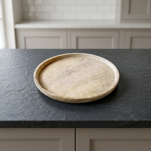 Round Wood <b>Tray</b> mango wood <b>circle</b> - Product Image 2
