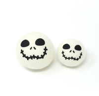 Neuseeländische Wollfilzkugeln Handgefertigt Halloween Mehrformige Woll-Gothic-Herbstdekoration Schalenfüller Etagere-Anhänger DIY-Bastelbedarf