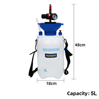 Oversea — Kit d'outils de remplissage de liquide d'huile 5l, extracteur de fluide d'huile, seringue de remplissage, bouteille de transfert, pour camion de voiture et manomètre
