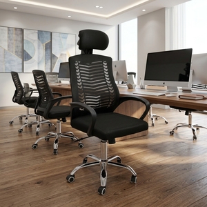 <span class=keywords><strong>Sedia</strong></span> da <span class=keywords><strong>Ufficio</strong></span> Ergonomica Girevole in Rete con Poggiatesta e Supporto Lombare per <span class=keywords><strong>Ufficio</strong></span> Dirigenziale e Sala Riunioni - Product Image 3