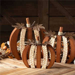 <span class=keywords><strong>Citrouille</strong></span> en bois pour fête d'Halloween avec <span class=keywords><strong>couleur</strong></span> et taille personnalisées pour la décoration de la maison à prix avantageux - Product Image 3