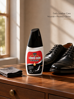 Black Bull 75ml Líquido Nutritivo para Cuero, Revestimiento Impermeable, Agente de Acabado para Cuero Genuino, para Botas de Trabajo Resistentes