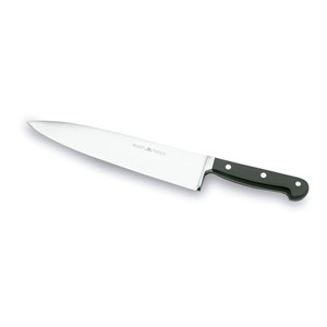 Couteau de chef classique 10 pouces en acier inoxydable, manche en plastique pour droitier, finition polie, couteau de cuisine durable - Product Image 1