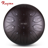 Professional Steel Tongue Drum 12Inch 11 Notes C Major Handpan Percussion Instrument for Yoga Meditation Camping