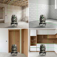 Niveau laser 8 lignes 4V4H auto-nivelant, faisceau vertical et horizontal, outil de mesure, Nivel Laser pour l'installation de carrelage au sol et aux murs