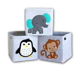 Felt Laundry Basket Foldable <strong>Hamper</strong> Bag Square Storage Bin Organizer Over 3mm Felt Safe Material Washable - Product Image 2