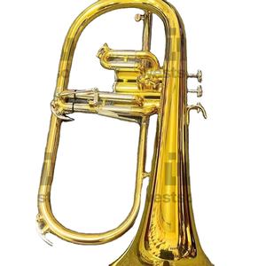 Vente en gros/OEM/<span class=keywords><strong>prix</strong></span> d'usine Renfurugue en si bémol plaqué or, performance professionnelle de la <span class=keywords><strong>trompette</strong></span> Fulugue pour débutants - Product Image 1