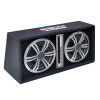 Caja de Subwoofer activo para coche de alta calidad DIBEISI, carcasa de 12 pulgadas RMS 300W, pico de graves fuertes 600W, Subwoofer con puerto para coche de 8"