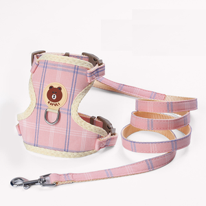 Arnés de poliéster ajustable para gatos, juego de correas, bonito estilo de dibujos animados para gatos y perros pequeños - Product Image 2