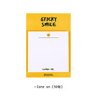 Bloc-notes autocollant mignon, bloc-notes adhésifs, papeterie, notes adhésives personnalisées avec support en carton