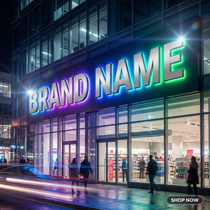 Enseigne lumineuse LED 3D personnalisée pour salon de beauté, logo métallique rétroéclairé, nom de marque pour publicité commerciale, étanche IP65, télécommande - Product Image 3